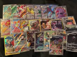 23 Card Pokemon TCG Mixed Lot Ex, V, Vmax Full Art Illustration Rare NM - Image 1