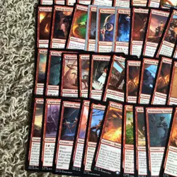 Magic the Gathering 50 Red Rare Card Lot - Image 4