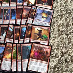 Magic the Gathering 50 Red Rare Card Lot - Image 5