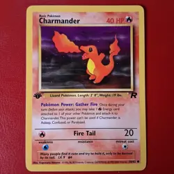Charmander 50/82 Team Rocket Regular First Edition Pokemon Card Lp WOTC - Image 1