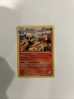 Pokemon TCG Blaziken Reverse Holo Rare Card 14/111 Furious Fists - Image 1