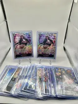 One piece 16-card Super Rare/Leader lot ENGLISH - BLACK - Image 1