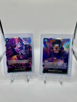 One piece 16-card Super Rare/Leader lot ENGLISH - BLACK - Image 4