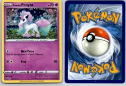 GALARIAN PONYTA SWSH013 SWSD SWORD & SHIELD PROMO POKEMON CARD TCG LP HOLO - Image 1