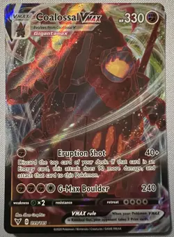 Coalossal VMAX - 099/185 - Pokemon Vivid Voltage Sword Shield Ultra Rare Card - Image 1