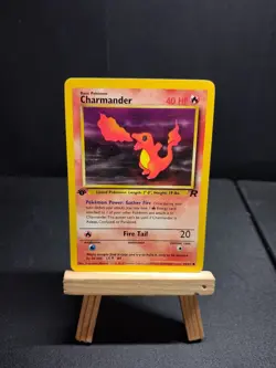 Charmander first edition team rocket 50/82 Pokemon Trading Card Vintage - Image 1