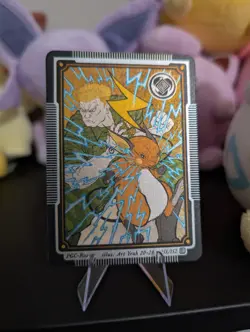 Pokai Gaku Lt. Surge's Raichu Art Yeuh Ultra Rare Custom Pokemon Card 155/152 - Image 1