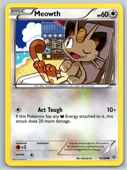Meowth - XY Ancient Origins 61/98 Kanako Eo Pokemon 151 Card NM - Image 1