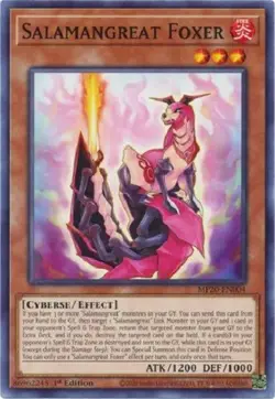 Yugioh - Salamangreat Foxer x 3 - 1st Edition NM - Free Holographic Card - Image 2