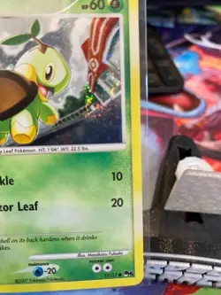 🌿 Turtwig 17/17 Cosmos Holo w/ Swirl 🌀 Pokemon Card Pop Series 6 2007 - Image 3