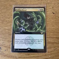 1x CULLING RITUAL - Strixhaven - MTG - Magic the Gathering, mint, extended art - Image 1