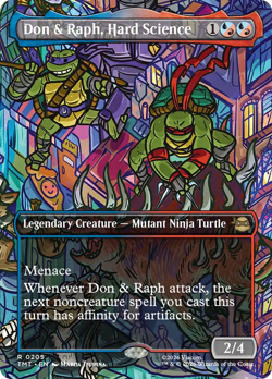 Don & Raph, Hard Science (Borderless) Teenage Mutant Ninja Turtles - Near Mint F - Image 1