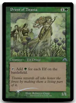 Priest of Titania (Retro Frame) #428 (NM) Modern Horizons 3 MH3 Magic MTG - Image 1