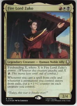 MTG Fire Lord Zuko Foil NM Avatar: The Last Airbender Magic 221 - Image 1