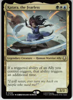 MTG Katara, the Fearless Foil NM Avatar: The Last Airbender Magic 230 - Image 1