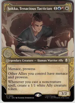 MTG Sokka Tenacious Tactician Showcase Normal NM Avatar Last Airbender Magic 352 - Image 1