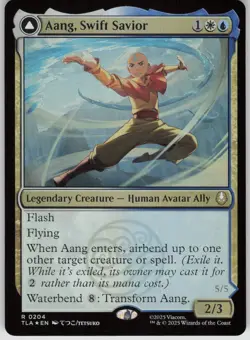 MTG Aang Swift Savior Foil NM Avatar: The Last Airbender Magic 204 - Image 1