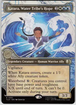 MTG Katara Water Tribe's Hope Showcase Normal NM Avatar Last Airbender Magic 351 - Image 1