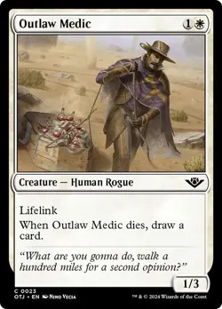 FOIL OUTLAW MEDIC x4 mtg NM Outlaws of Thunder Junction 4 Common - Image 1