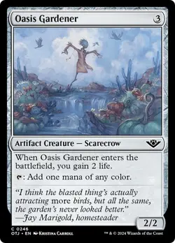 FOIL OASIS GARDENER x4 mtg NM Outlaws of Thunder Junction 4 Common - Image 1
