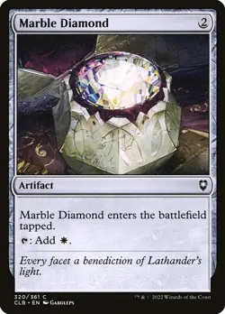 FOIL MARBLE DIAMOND mtg NM Commander Legends Baldurs Gate 1 Common - Image 1