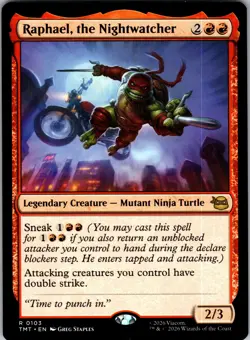 Raphael, the Nightwatcher R Teenage Mutant Ninja Turtles 103 NM - Image 1