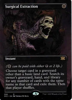 MTG: Double Masters 2022: Borderless Surgical Extraction: LP Condition - Image 1