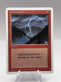 Lightning Bolt Revised Edition 3ED MTG LP - Image 1