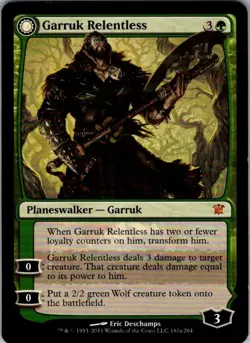 Magic The Gathering Garruk Relentless ISD 181 NM - Image 1