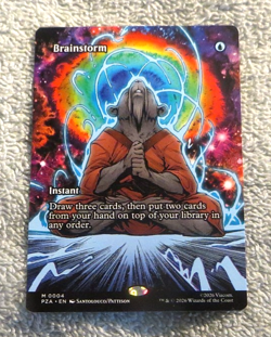 Brainstorm M 0004 Borderless Full Art - Magic Teenage Mutant Ninja Turtles -M/NM - Image 1