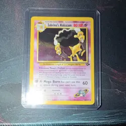Pokemon Sabrina's Alakazam 16/132 Gym Challenge Holo Rare Unlimited 80 HP - Image 1