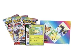 Pokemon PRISMATIC EVOLUTIONS Tech Sticker Collection - LEAFEON - SEALED/NEW - Image 3
