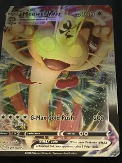 pokemon card Meowth VMAX #SWSH005 - Image 1