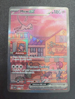 Mew EX SVP 053 Pokemon TCG Scarlet Violet 151 Black Star Promo Full Art - Image 1