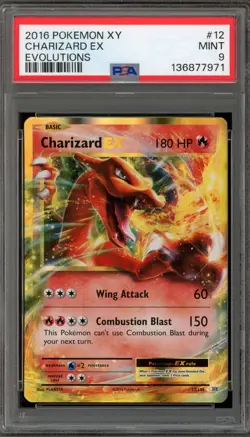 Pokemon Charizard EX XY Evolutions Holo Rare #12 PSA 9 Mint - Image 1