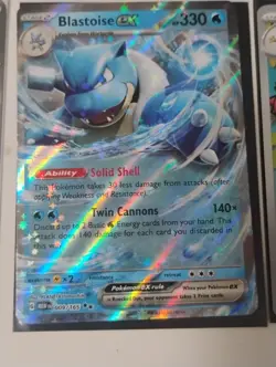 Pokemon VMAX-Promo-Blastoise-Illustration Rare-Full Art Holo Card Lot - Image 3