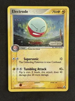 Pokemon 32/92 Electrode Legend Maker Reverse Holo Uncommon 2006 SWIRL - Image 1