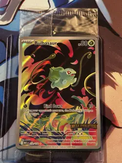 Bulbasaur Mega Evolution Stamped Sealed Promo illustration 133/132 NM Pokemon - Image 1