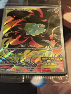 Bulbasaur Mega Evolution Stamped Sealed Promo illustration 133/132 NM Pokemon - Image 2