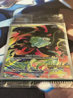 Bulbasaur Mega Evolution Stamped Sealed Promo illustration 133/132 NM Pokemon - Image 3