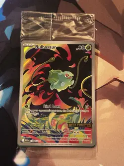 Bulbasaur Mega Evolution Stamped Sealed Promo illustration 133/132 NM Pokemon - Image 4