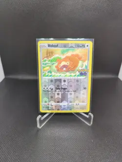 Pokemon Bidoof Peelable Ditto Card 059/078 Reverse Holo Rare Unpeeled - Image 1