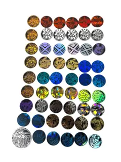 Pokemon TCG Collectible Flip Coins Lot Of 54 Coins Pikachu Raichu Lucario - Image 1