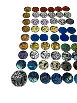 Pokemon TCG Collectible Flip Coins Lot Of 54 Coins Pikachu Raichu Lucario - Image 2