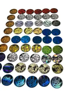 Pokemon TCG Collectible Flip Coins Lot Of 54 Coins Pikachu Raichu Lucario - Image 3