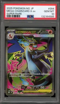 Pokemon Mega Charizard X ex Inferno X Japanese Super Rare #094 PSA 10 Gem Mint - Image 1