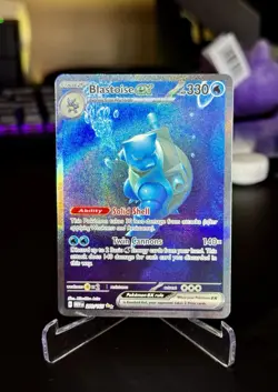 Pokemon Blastoise EX 200/165 Special Illustration Rare SV Scarlet & Violet 151 - Image 1