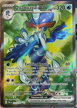 Quaquaval ex Full Art Ultra Rare - 235/193 - Paldea Evolved Pokemon 2023 - Image 1