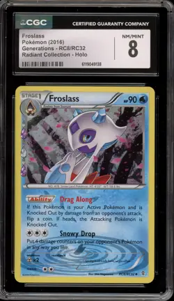 Pokemon Froslass XY Generations Radiant Coll. Holo #RC8 CGC 8 - Image 1