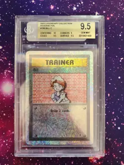 POP 5 - Bill Reverse Foil #108 2002 Pokemon Legendary Collection BGS 9.5 - Image 1